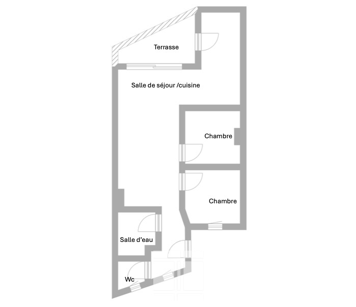 A VENDRE - APPARTEMENT VUE MER -  100M DE LA PLAGE - LUMIO