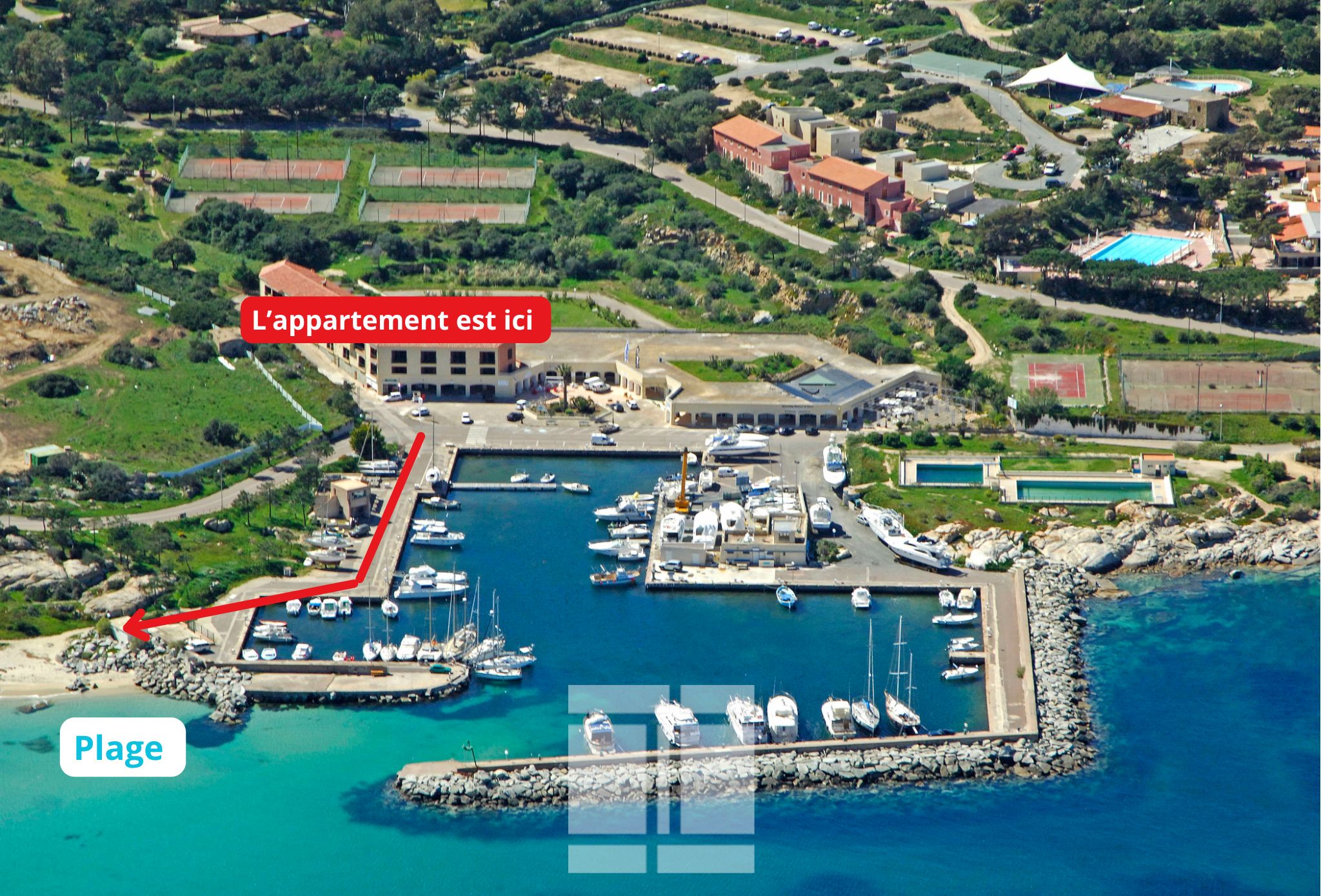 A VENDRE - APPARTEMENT VUE MER -  100M DE LA PLAGE - LUMIO