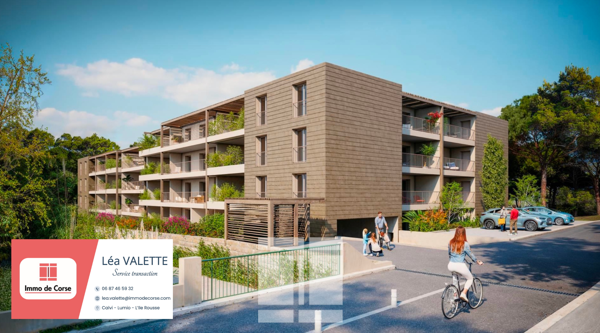 A VENDRE - T3 - 300M DE LA PLAGE - 65m2 AVEC TERRASSE - CALVI