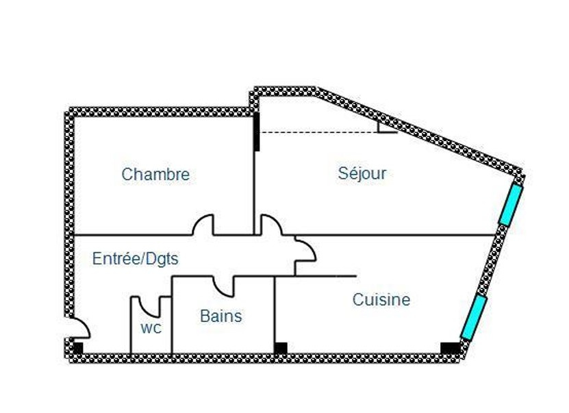 Appartement 2 pièces 60 m2 BASSANESE