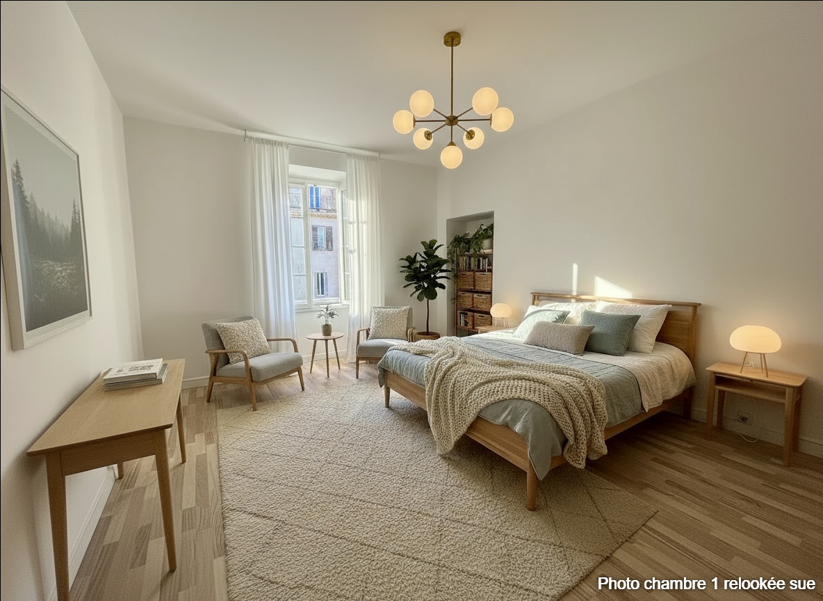 Cours Napoleon/Fesch, 4/5 pièces 110m2 en dernier étage