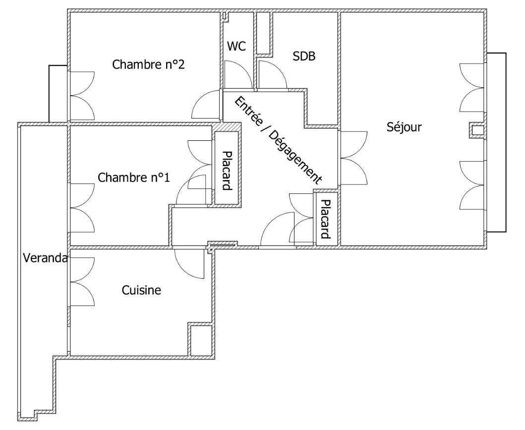 AJACCIO -  GRAND T3 REFAIT A NEUF QUARTIER LORETTO