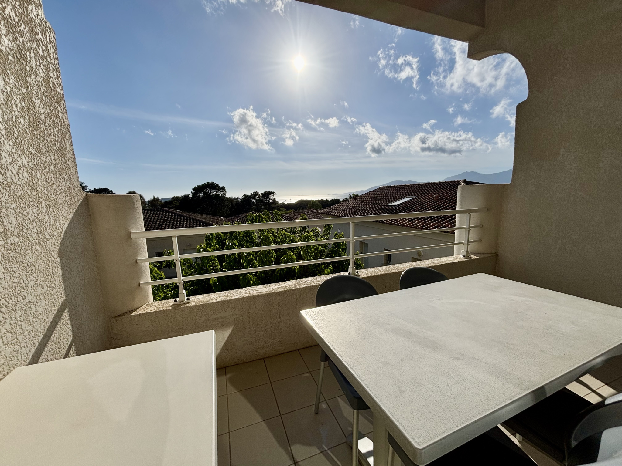 Centre PORTICCIO, 2 pièces en duplex au calme avec belle vue mer
